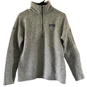 Patagonia Better Sweater 1/4 Zip Fleece Pullover Gray Heather L